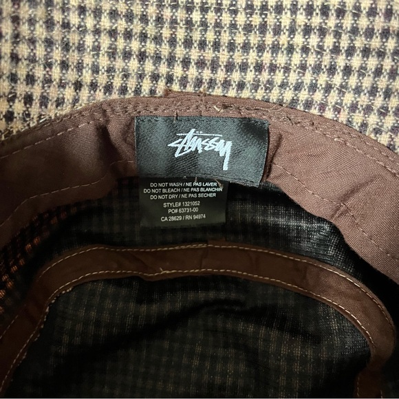 Stussy WOOL CHECK BIG STOCK BUCKET - Picture 8 of 8